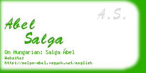 abel salga business card